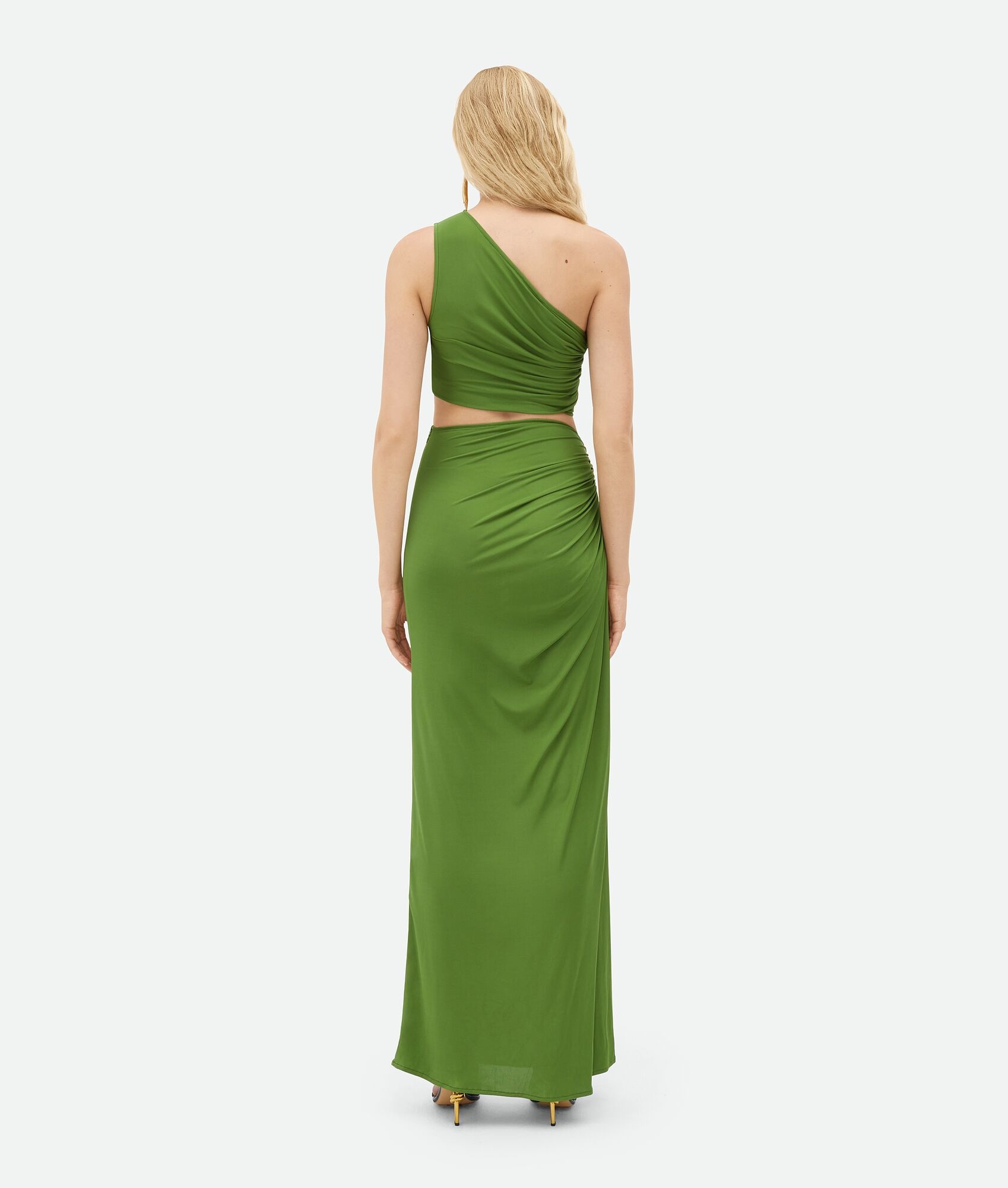 Viscose Jersey Dress With Knot - 3