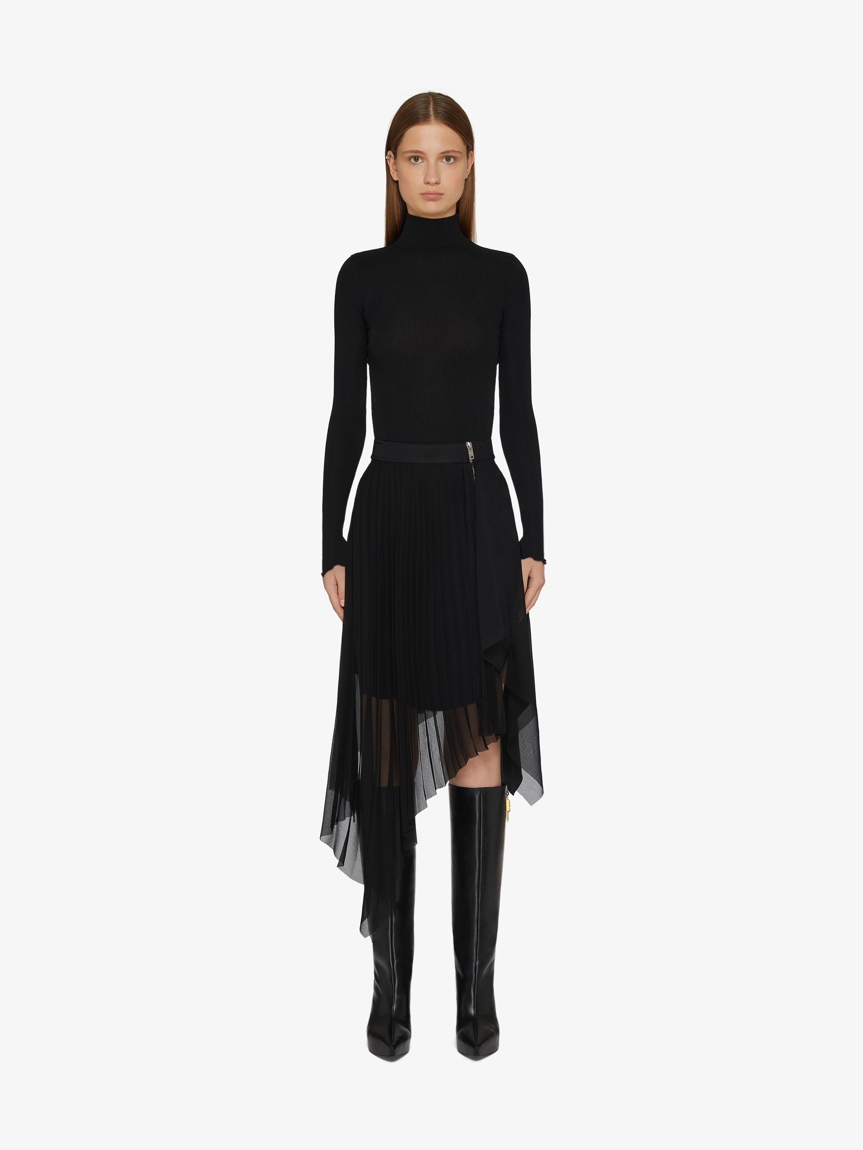 ASYMMETRICAL PLEATED SKIRT - 2