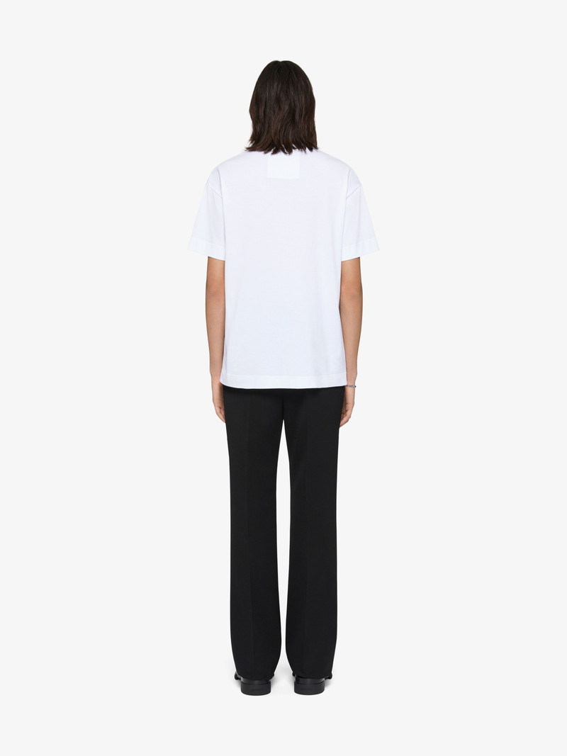 T-SHIRT IN COTTON MONOGRAM 72 WITH LACE AND FRINGE 3