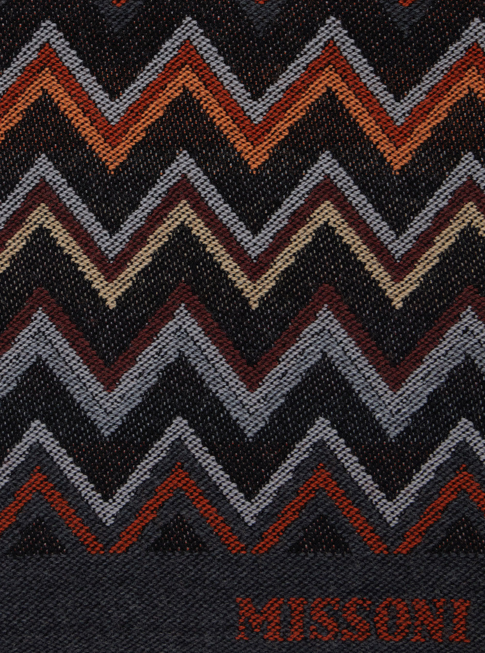 Missoni Men Multicolor Scarf With Zigzag Motif And Fringed Hem In Wool Man - 3