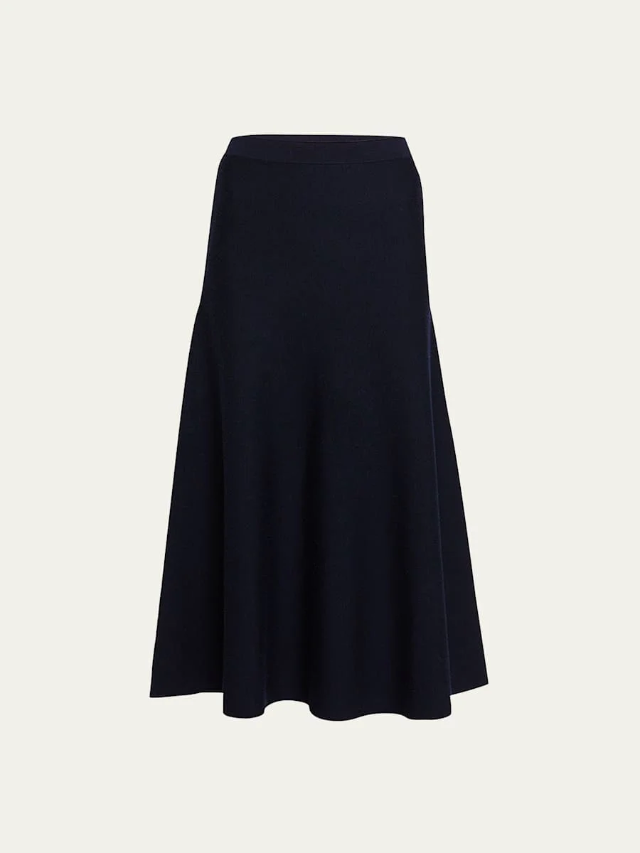 Freddie Midi Wool-Cashmere Skirt - 1