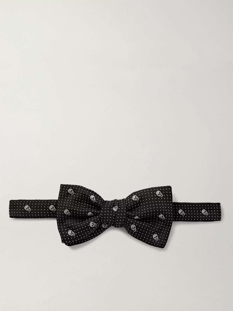 Pre-Tied Silk-Jacquard Bow Tie - 1