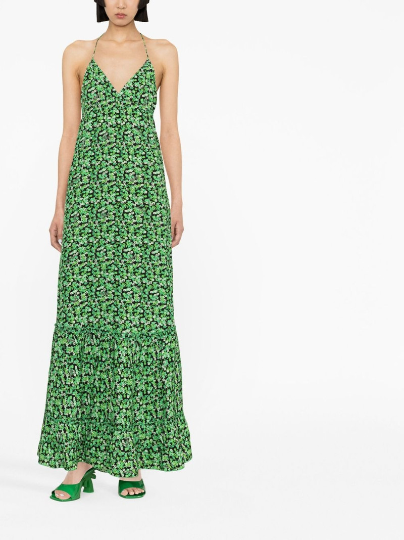 ROTATE floral-print halterneck maxi dress outlook