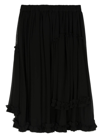 Noir Kei Ninomiya Polyester Georgett Skirt outlook