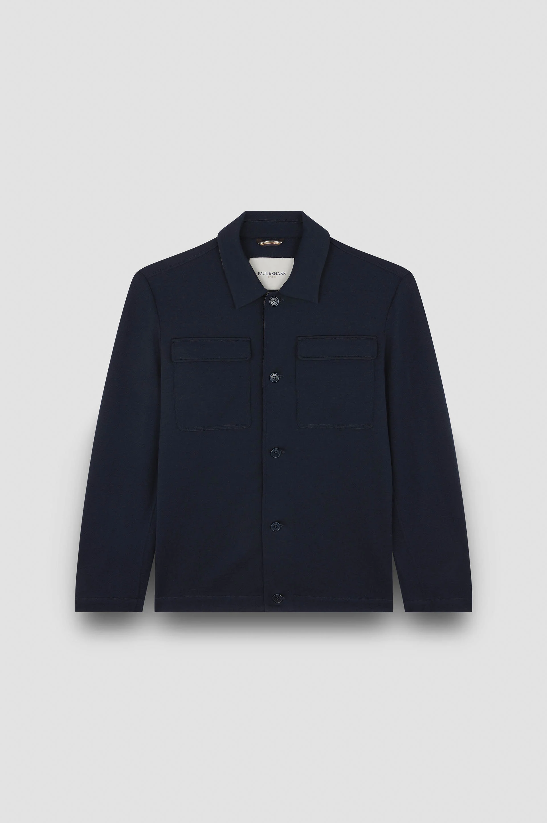 MERINO EXTRAFINE WOOL OVERSHIRT - 1