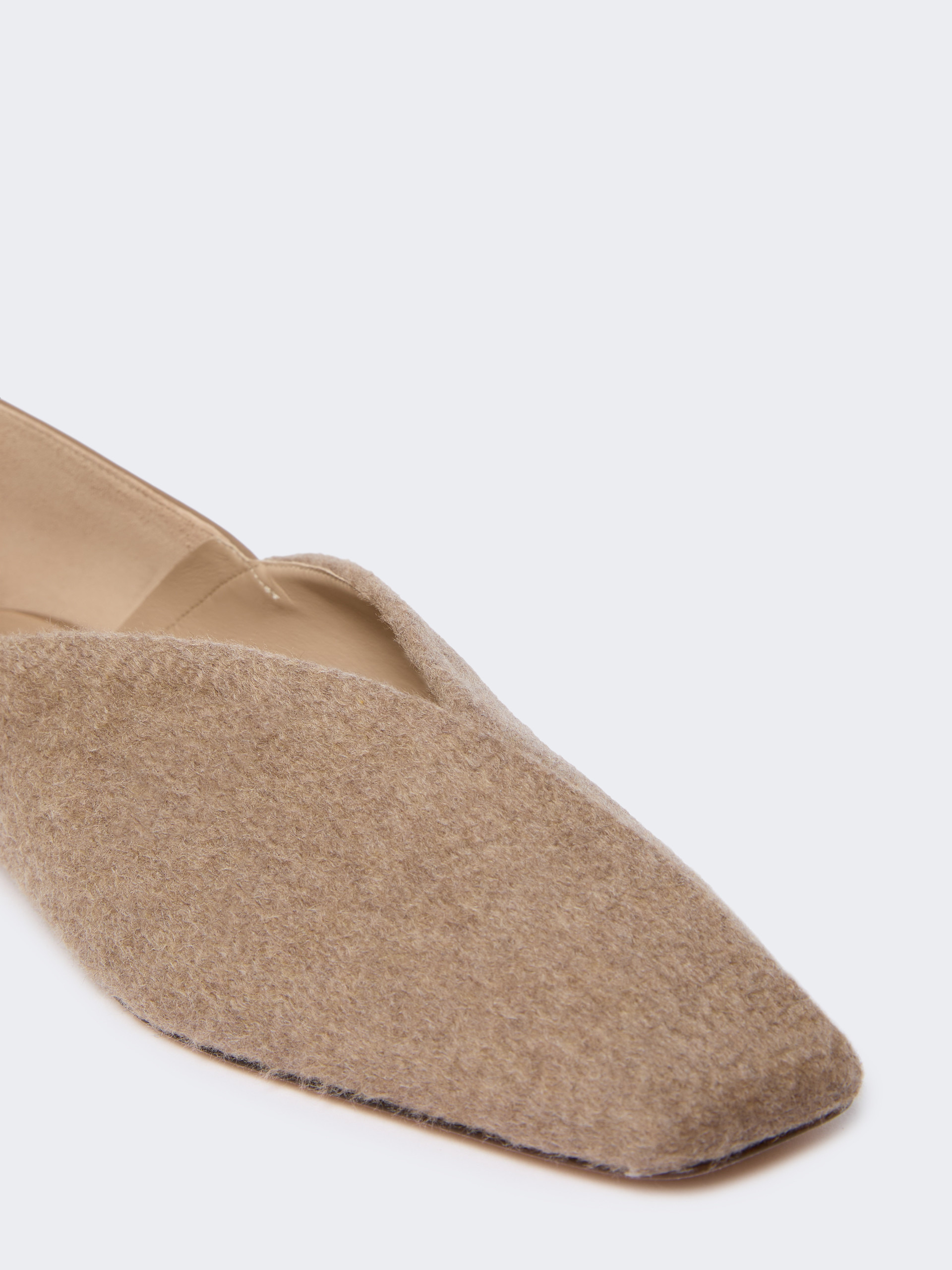 SQUAREFLATWS Cashmere and leather ballerinas - 4