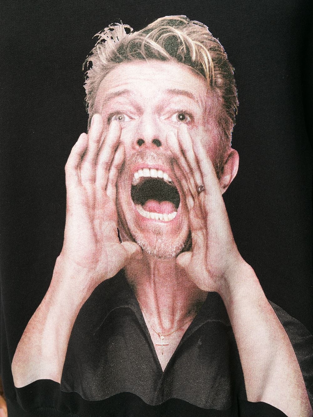 David Bowie print hoodie - 5