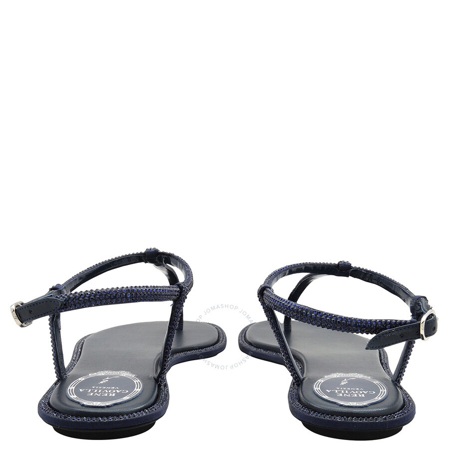 Rene Caovilla Diana Crystal Flat Sandals - 3