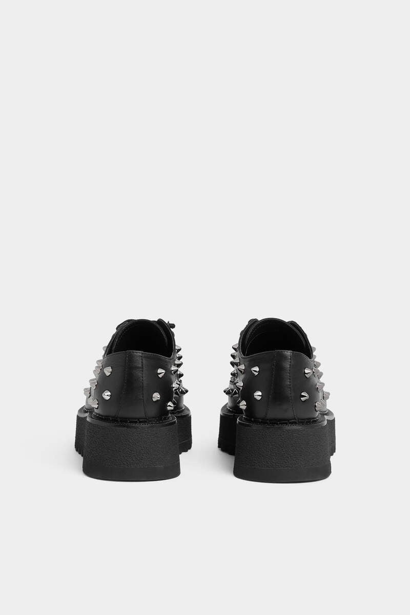 ALLOVER STUDS DERBY SHOES - 3