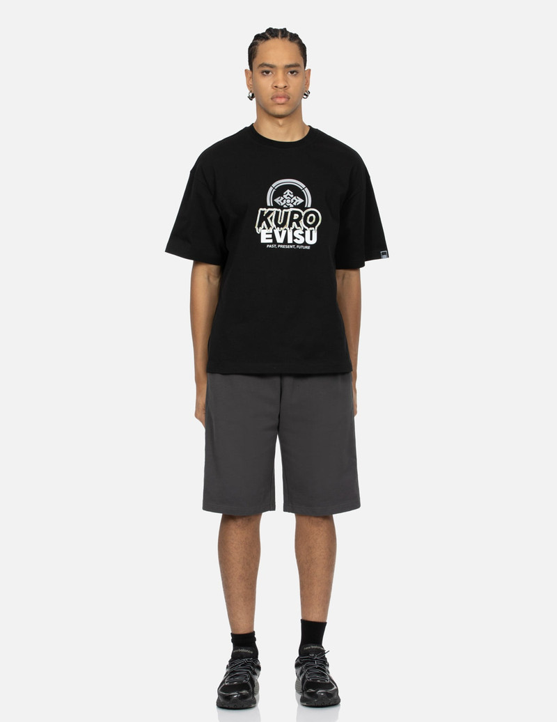 Side Zip Allover Paisley Print and Seagull Embroidery Regular Fit Sweat Shorts 5