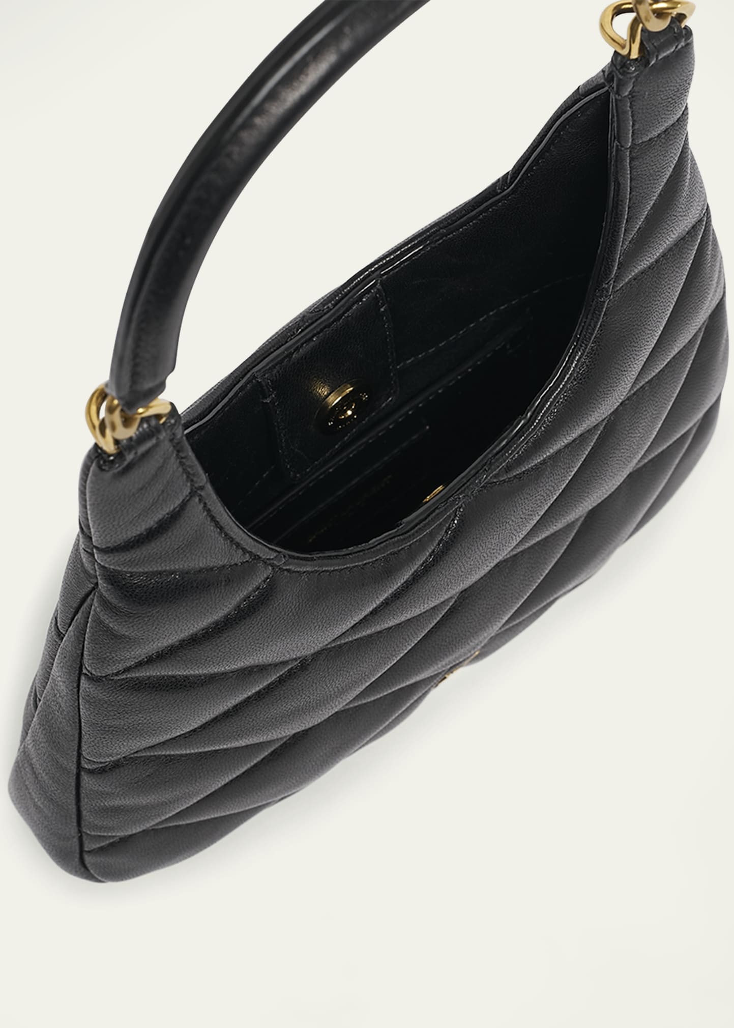 Sade Mini YSL Hobo Bag in Quilted Lambskin - 4