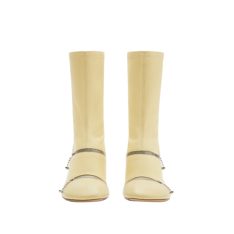 Burberry Peep 100 Leather Ankle Boots - 2