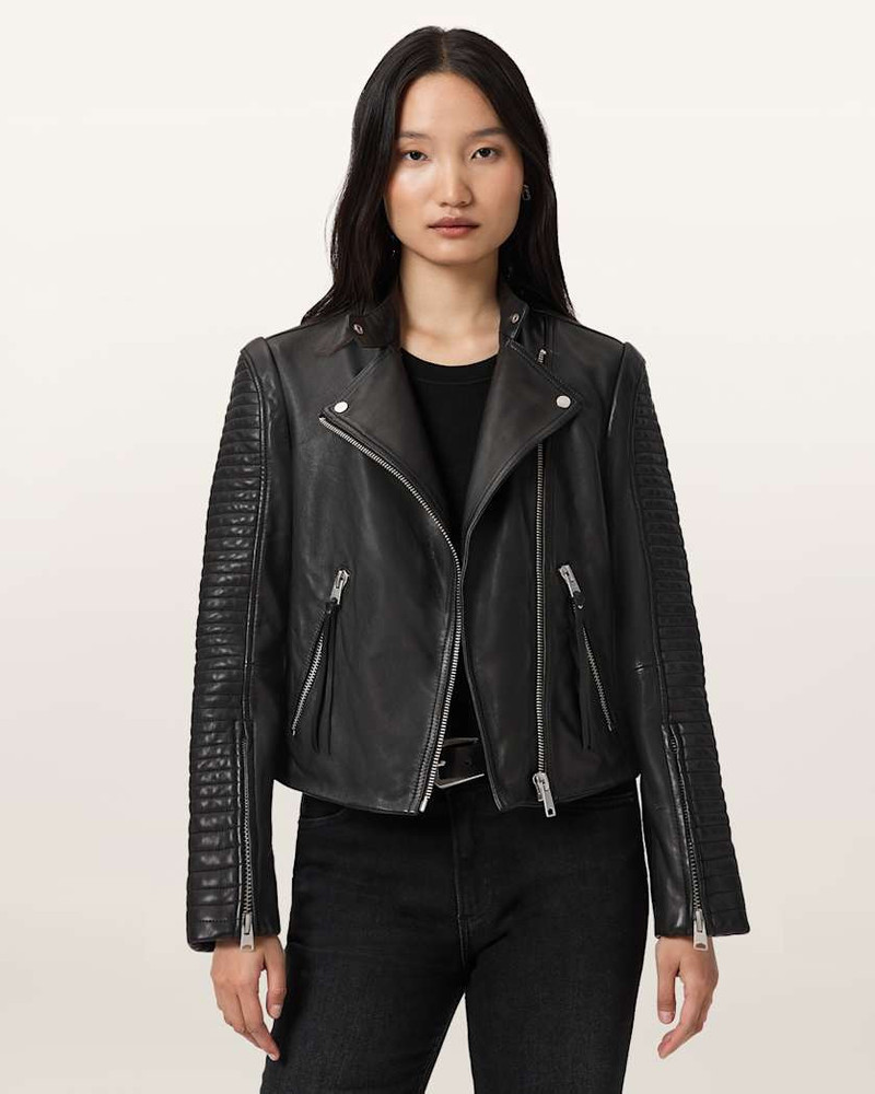 ALLSAINTS RAUL LEATHER BIKER JACKET outlook