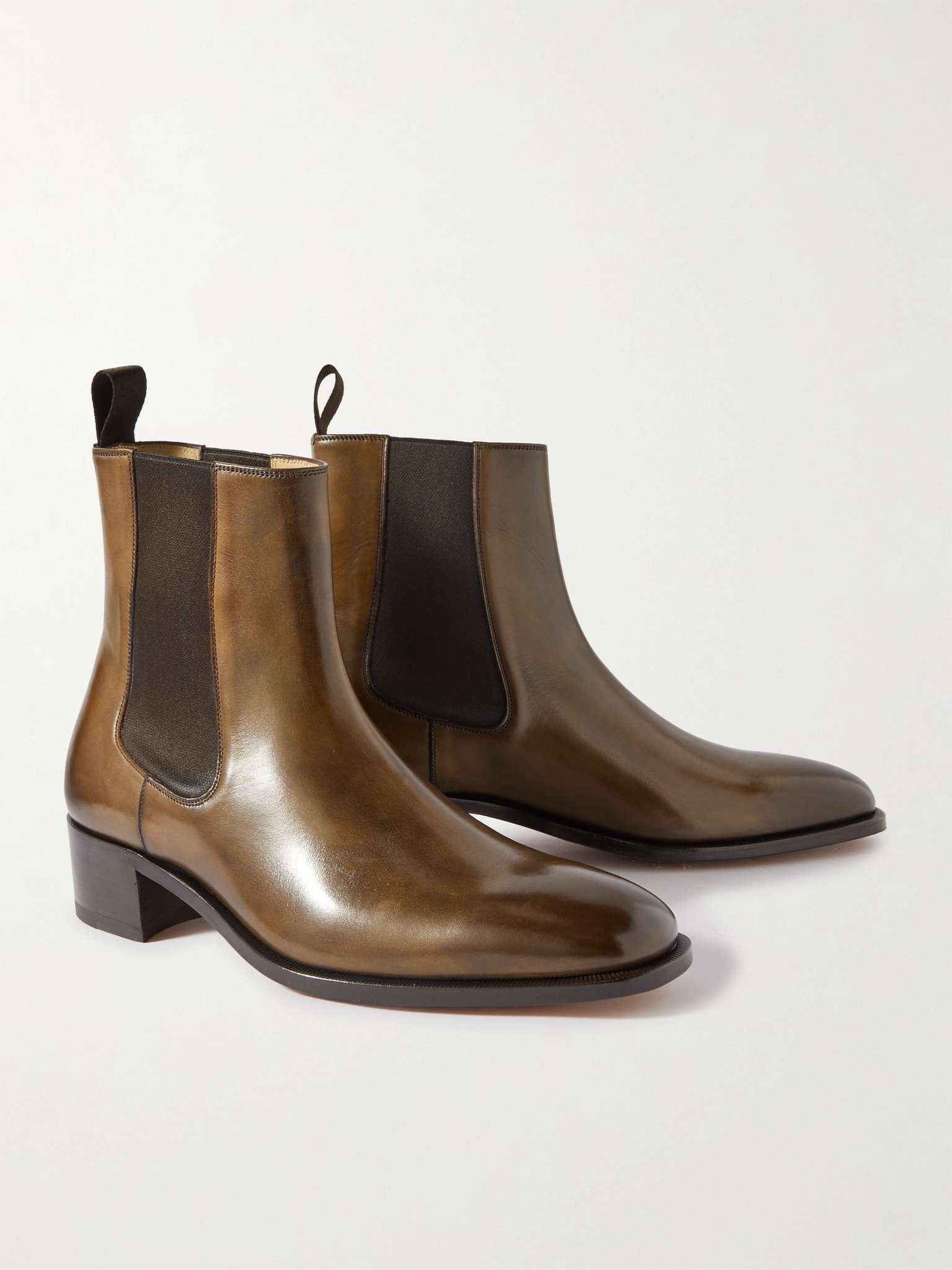 Alec Burnished-Leather Chelsea Boots - 4