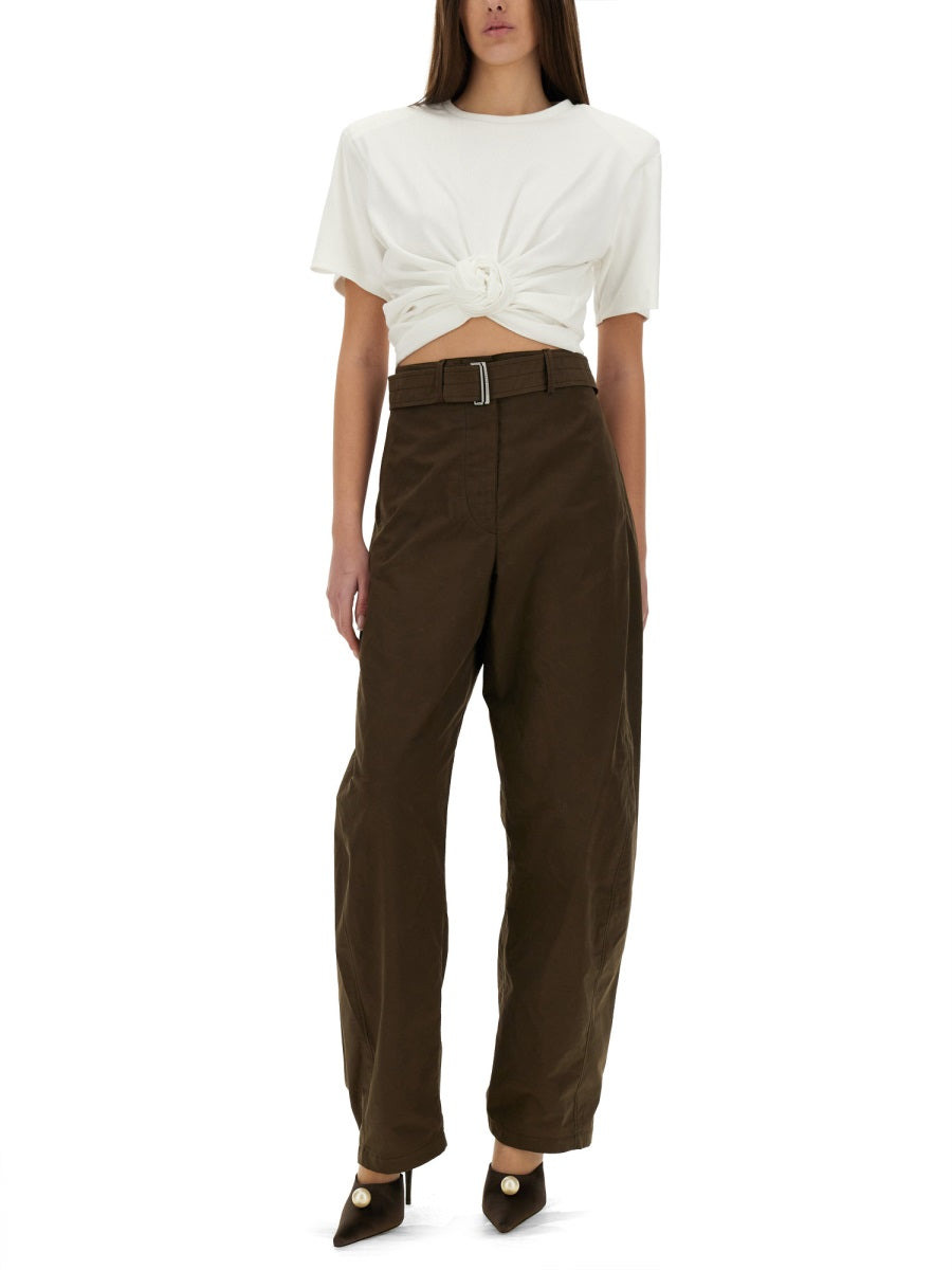 Magda Butrym Women "Wide-Leg" Pants With Belt - 2