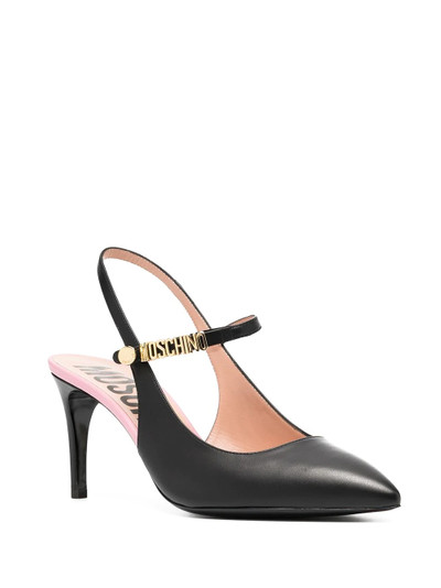 Moschino pointed leather pumps  outlook