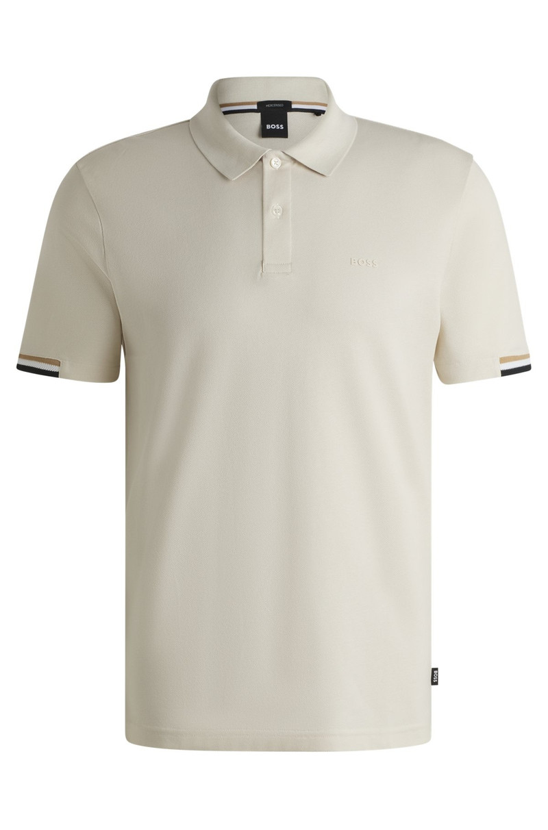 REGULAR-FIT POLO SHIRT WITH RUBBERIZED LOGO - 1