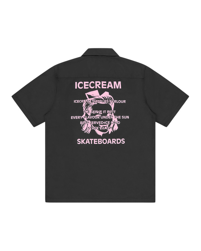 ICECREAM WAITRESS QUARTER ZIP WORK SHIRT outlook