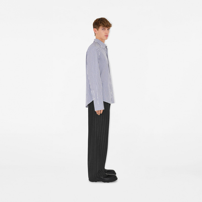 Relaxed Fit Striped Cotton Shirt 3