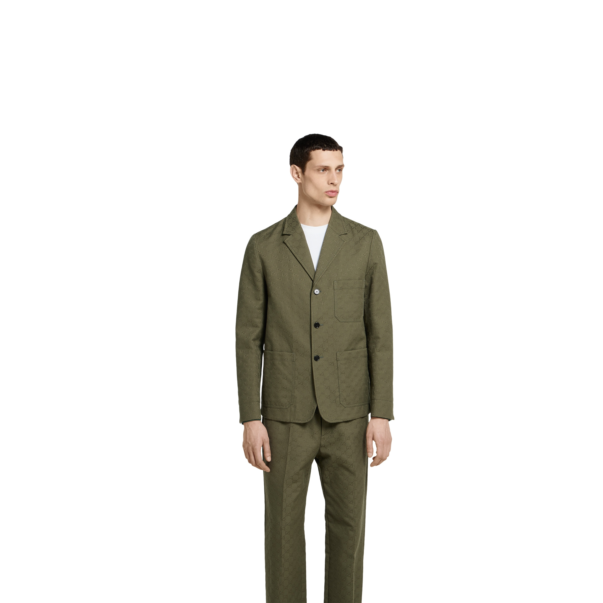Cotton blend GG canvas jacket - 3