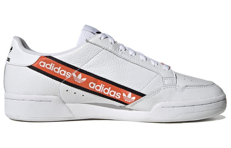 adidas adidas Continental 80 'Wordmark Side Stripe White Orange