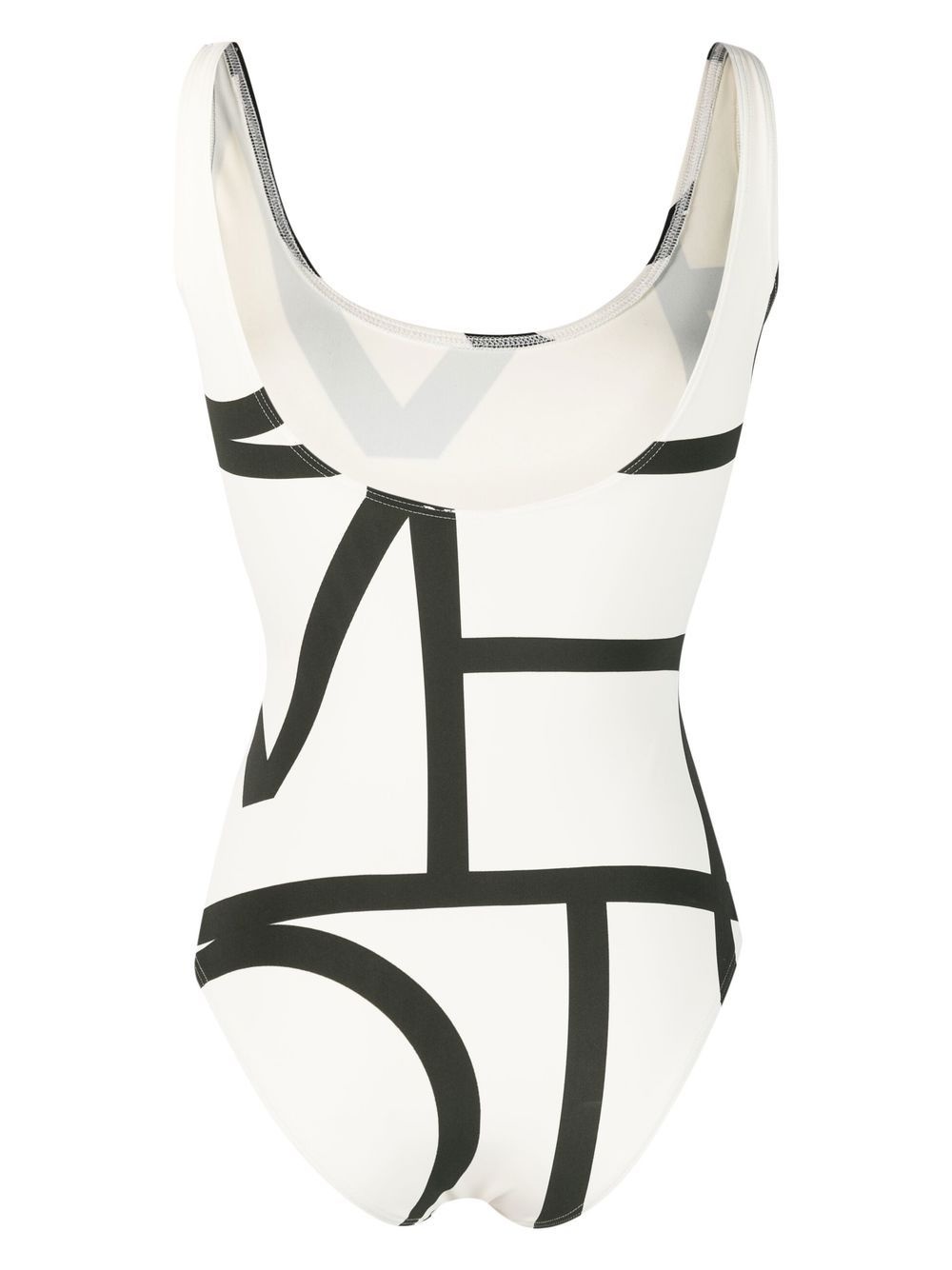monogram-print swimsuit - 2