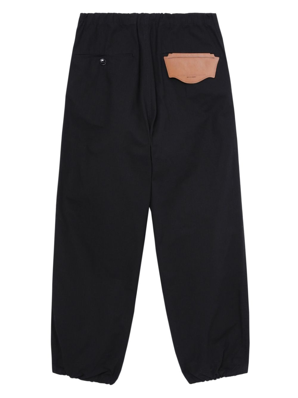 cotton wide-leg trousers - 6