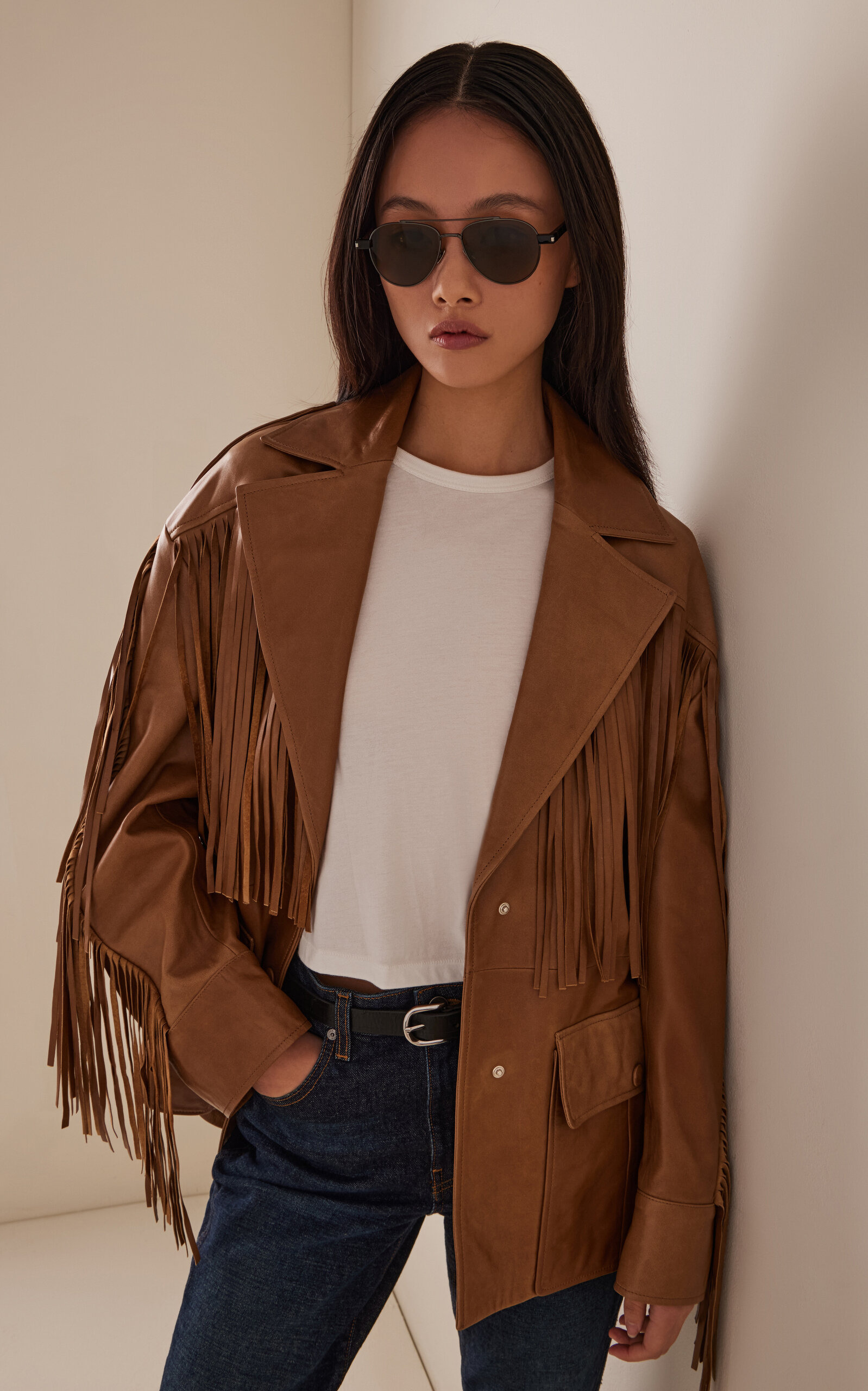 Aviator-Frame Metal Sunglasses brown - 2
