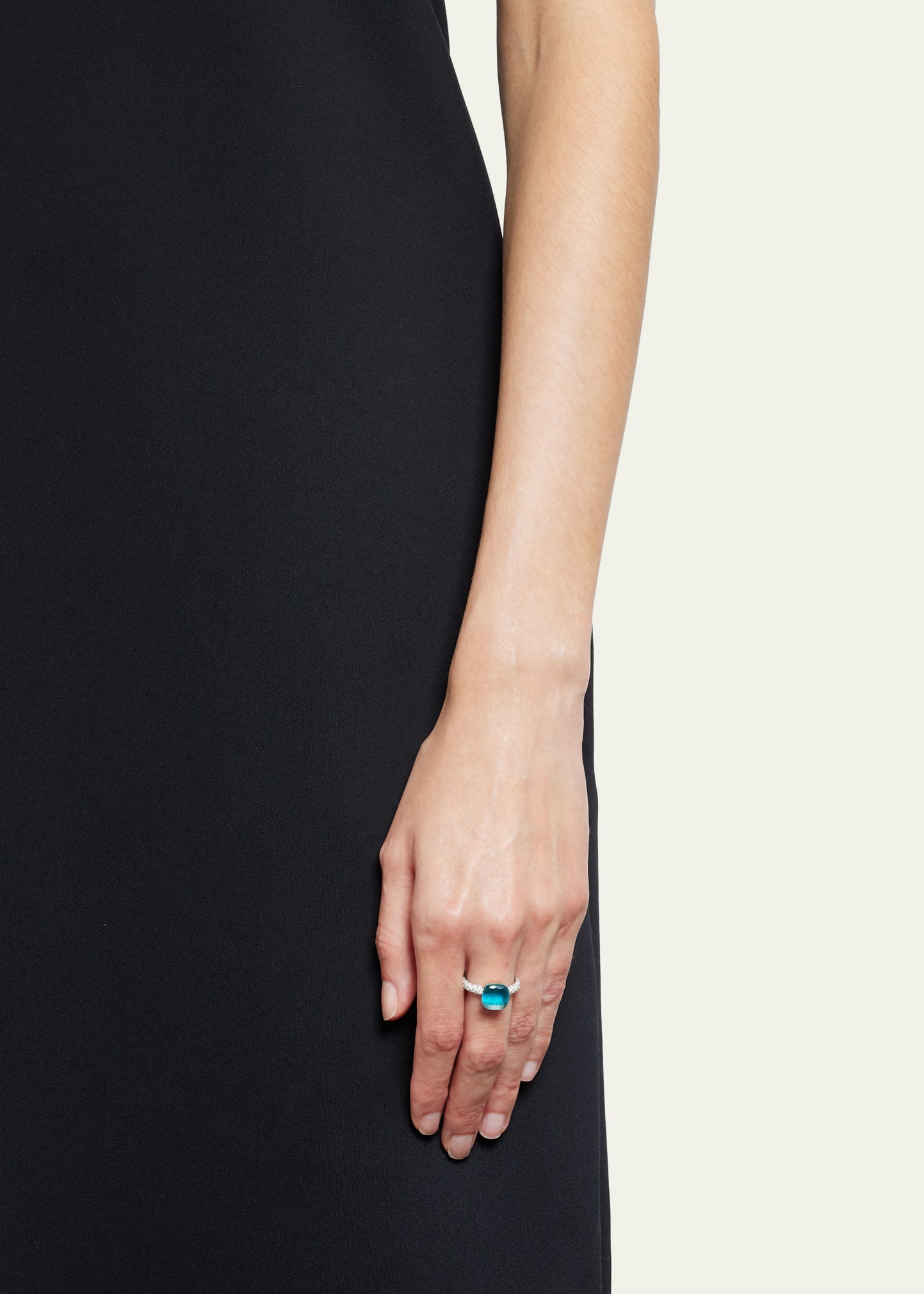 Nudo Classic 18K Gold Ring with Blue Topaz and Turquoise - 2