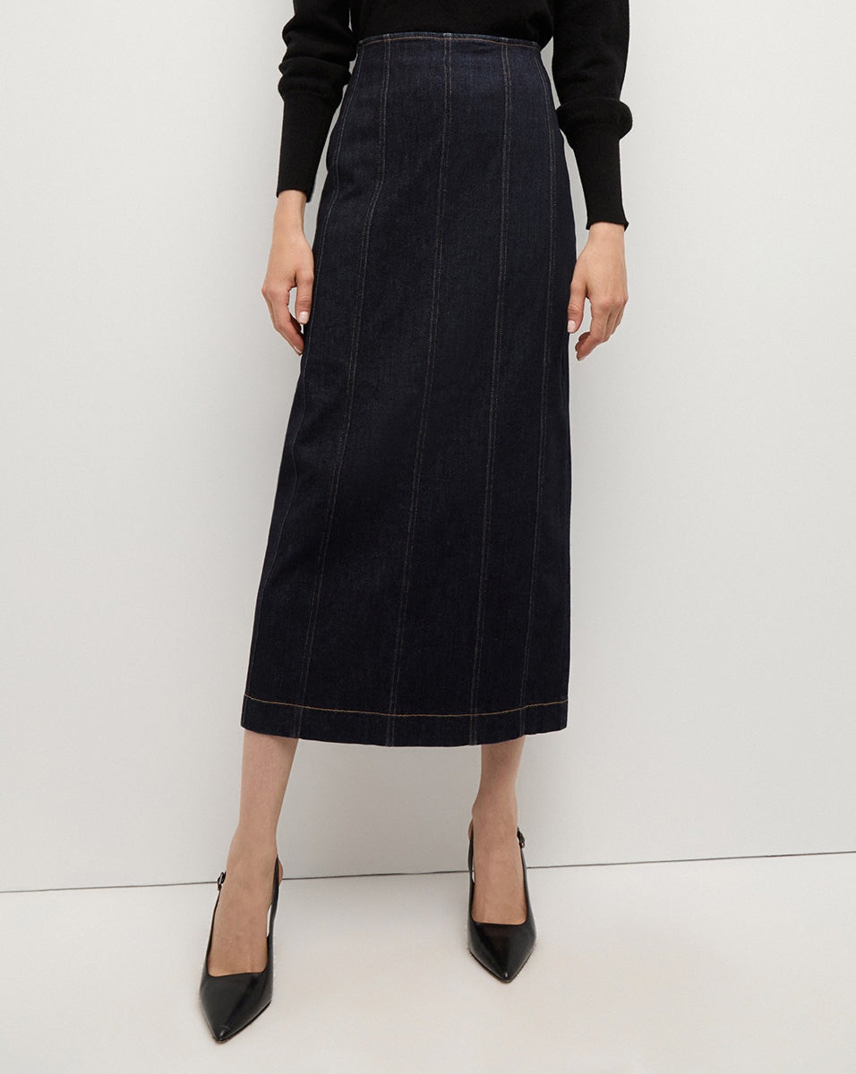 FIONA MAXI DENIM SKIRT - 3