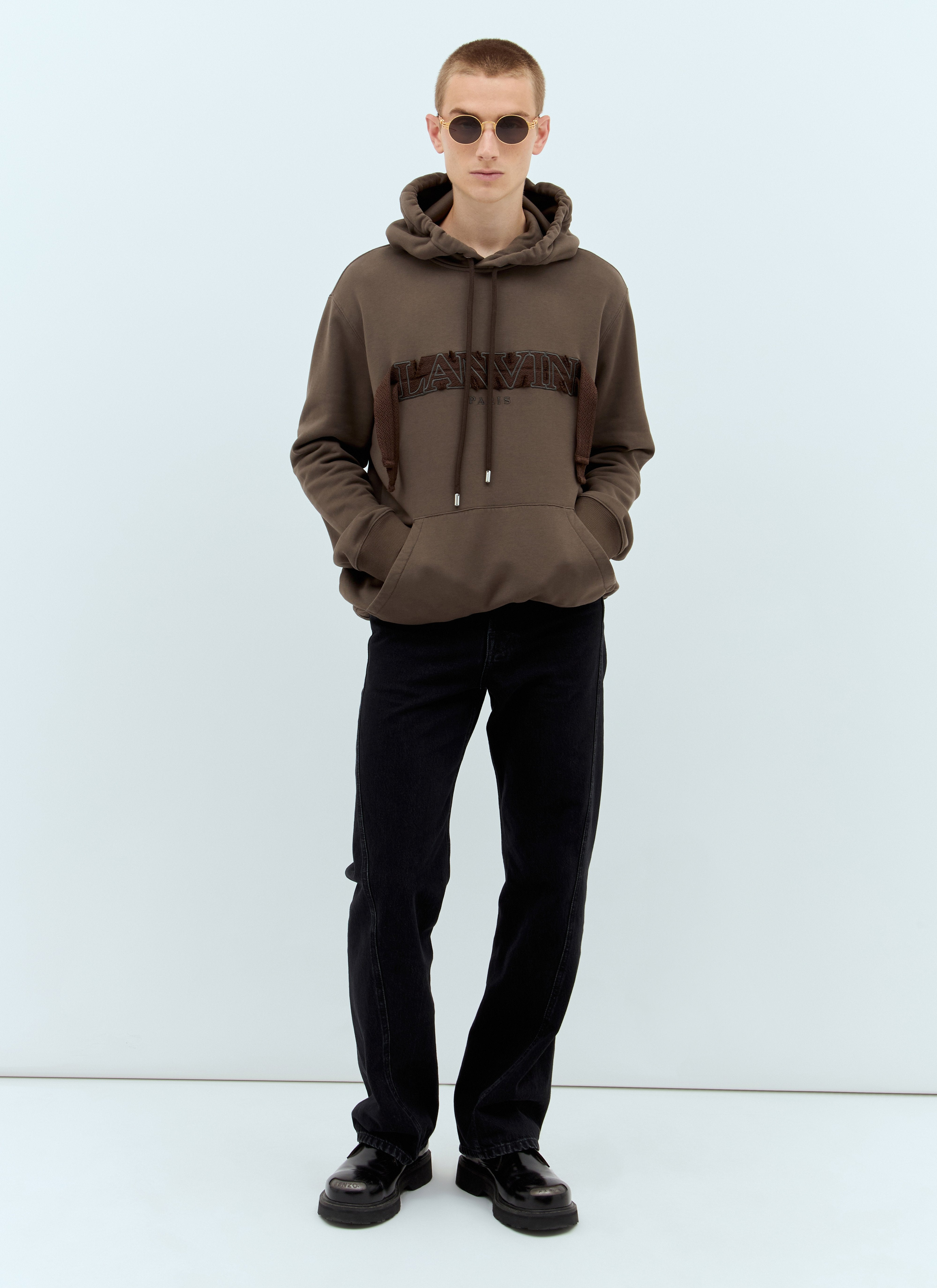 Lanvin Men Curb Hooded Sweatshirt - 2