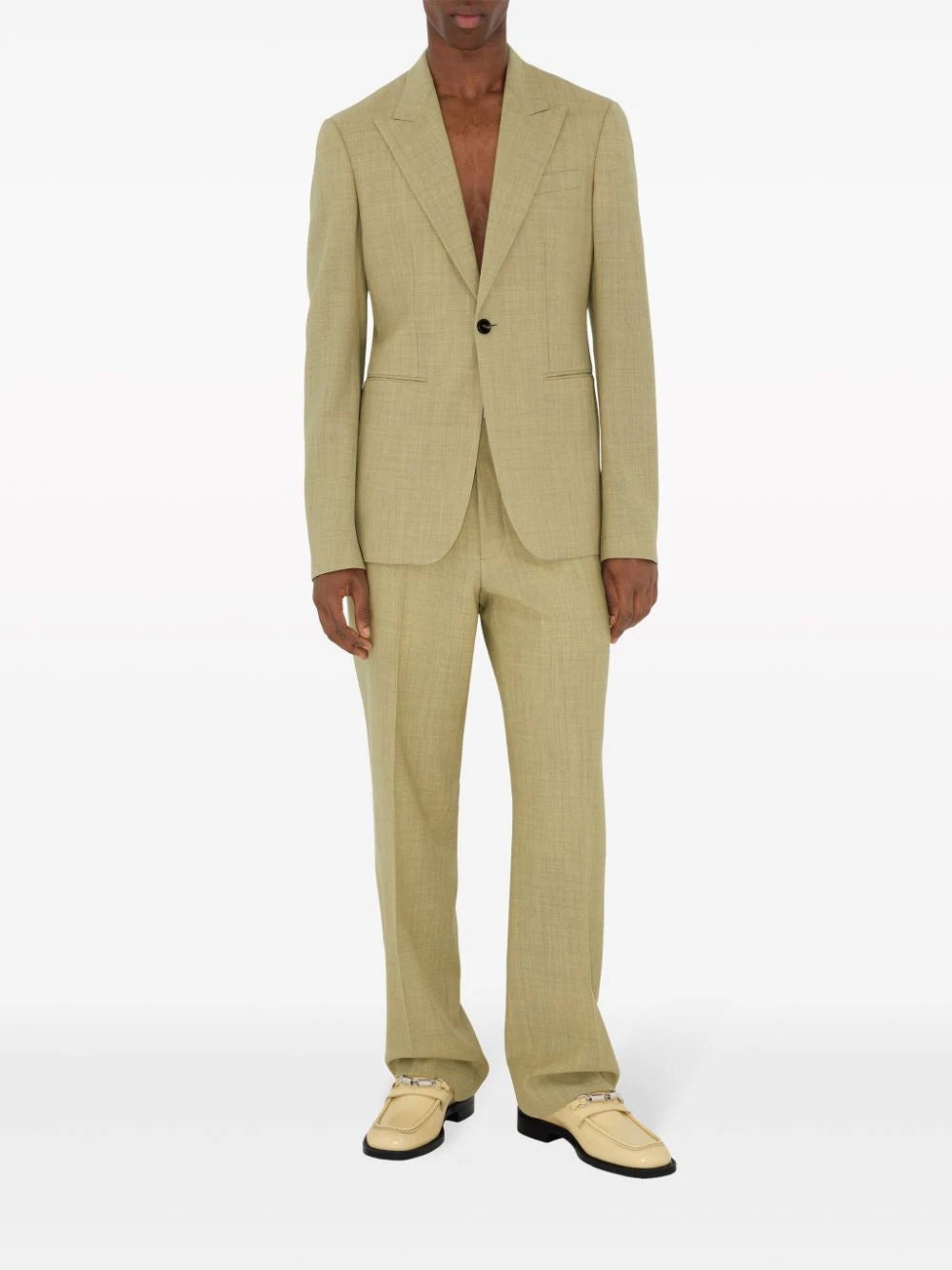 STRAIGHT-LEG TAILORED WOOL TROUSERS - 2