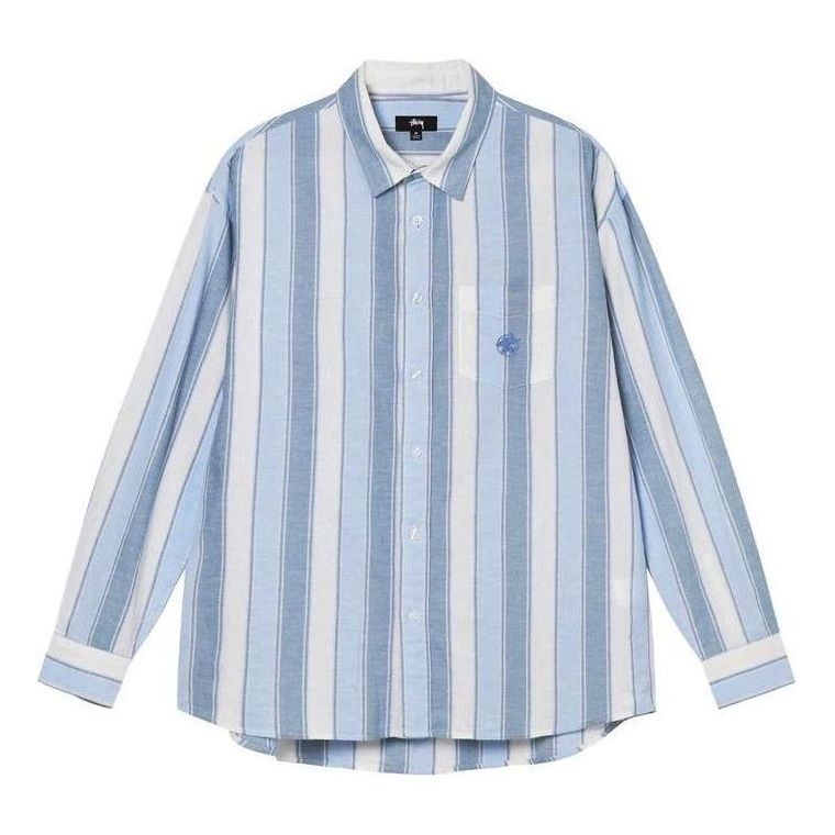 Stussy Wide Striped Shirt 'Blue' 1110239 - 1