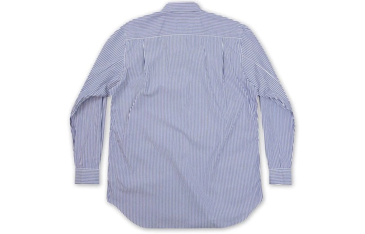 COMME des GARCONS PLAY Black Emblem Striped Button Down 'Blue' AZ-B008-051-1 - 2
