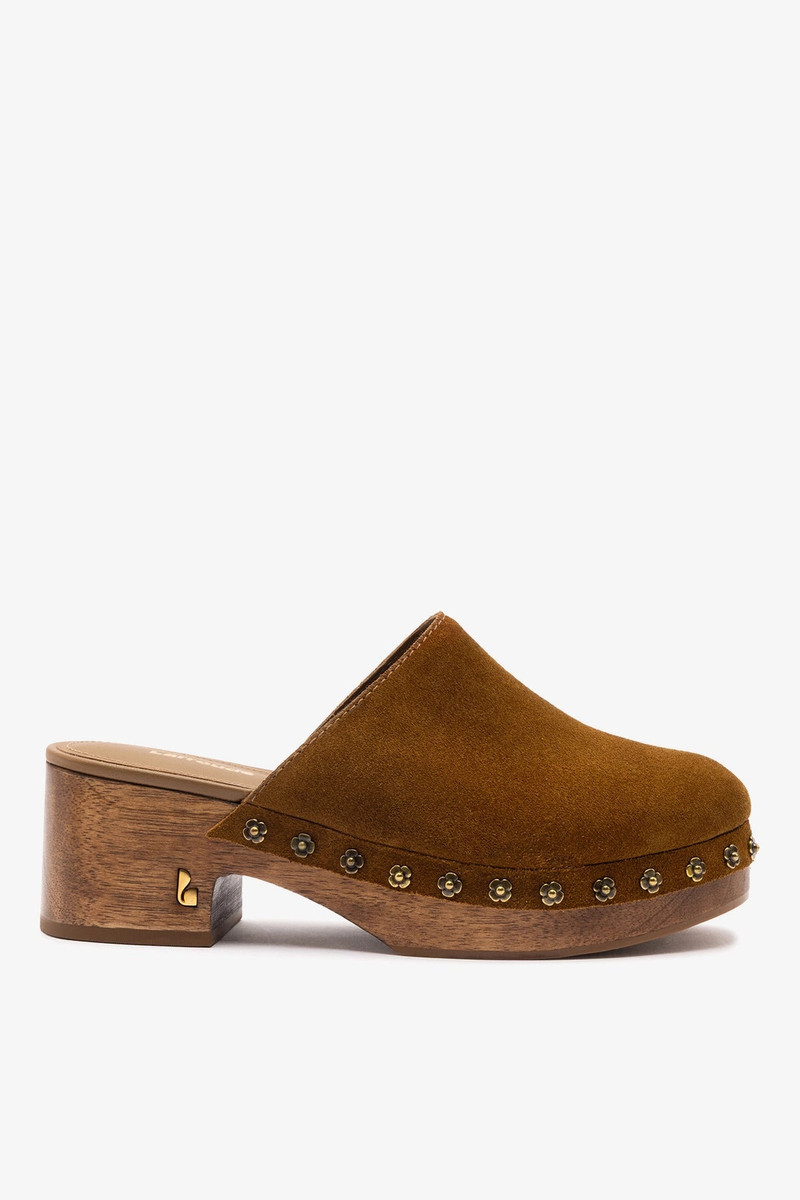 Miso Low Clog In Russet Suede 1