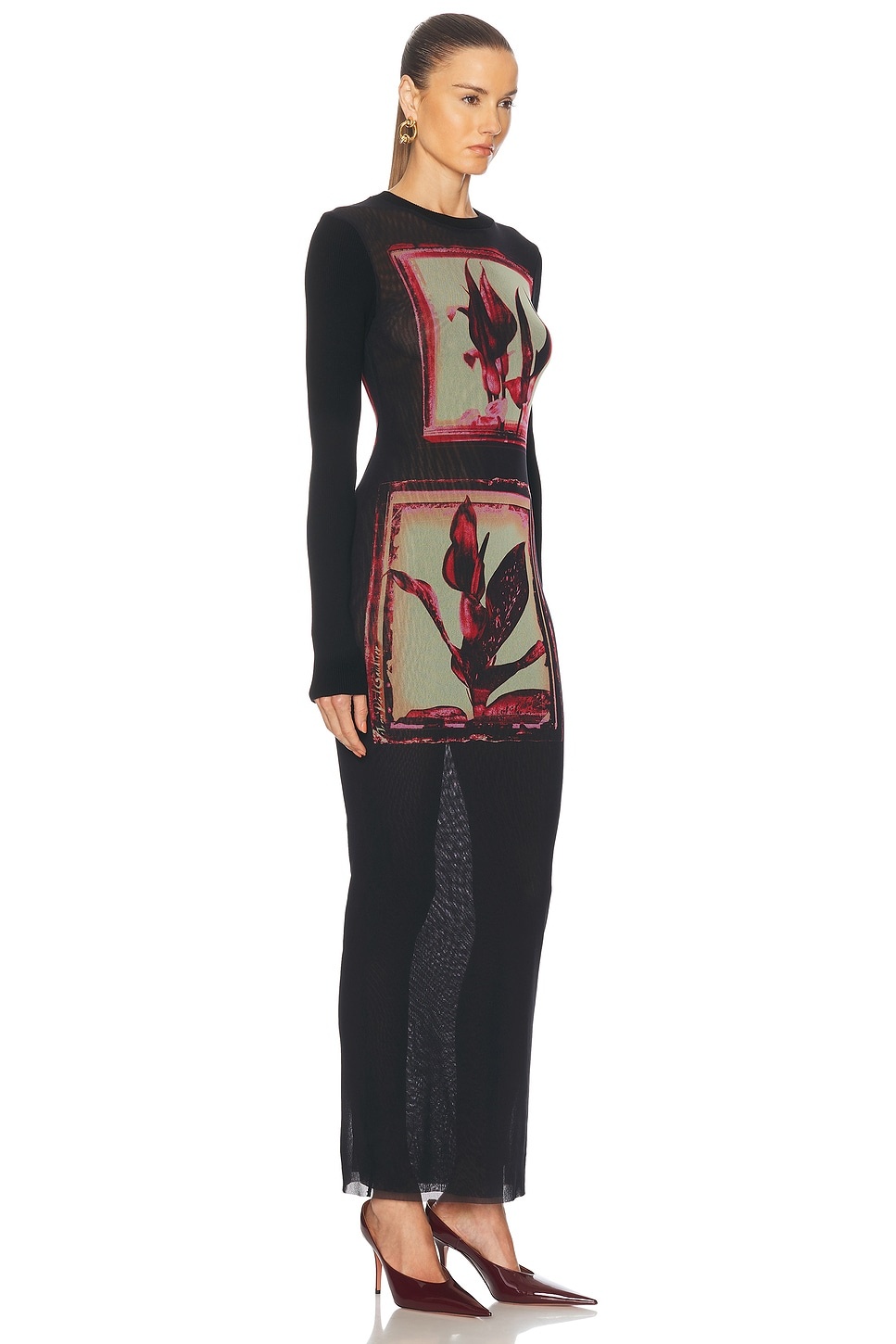 Flowers Cadres Long Dress - 2