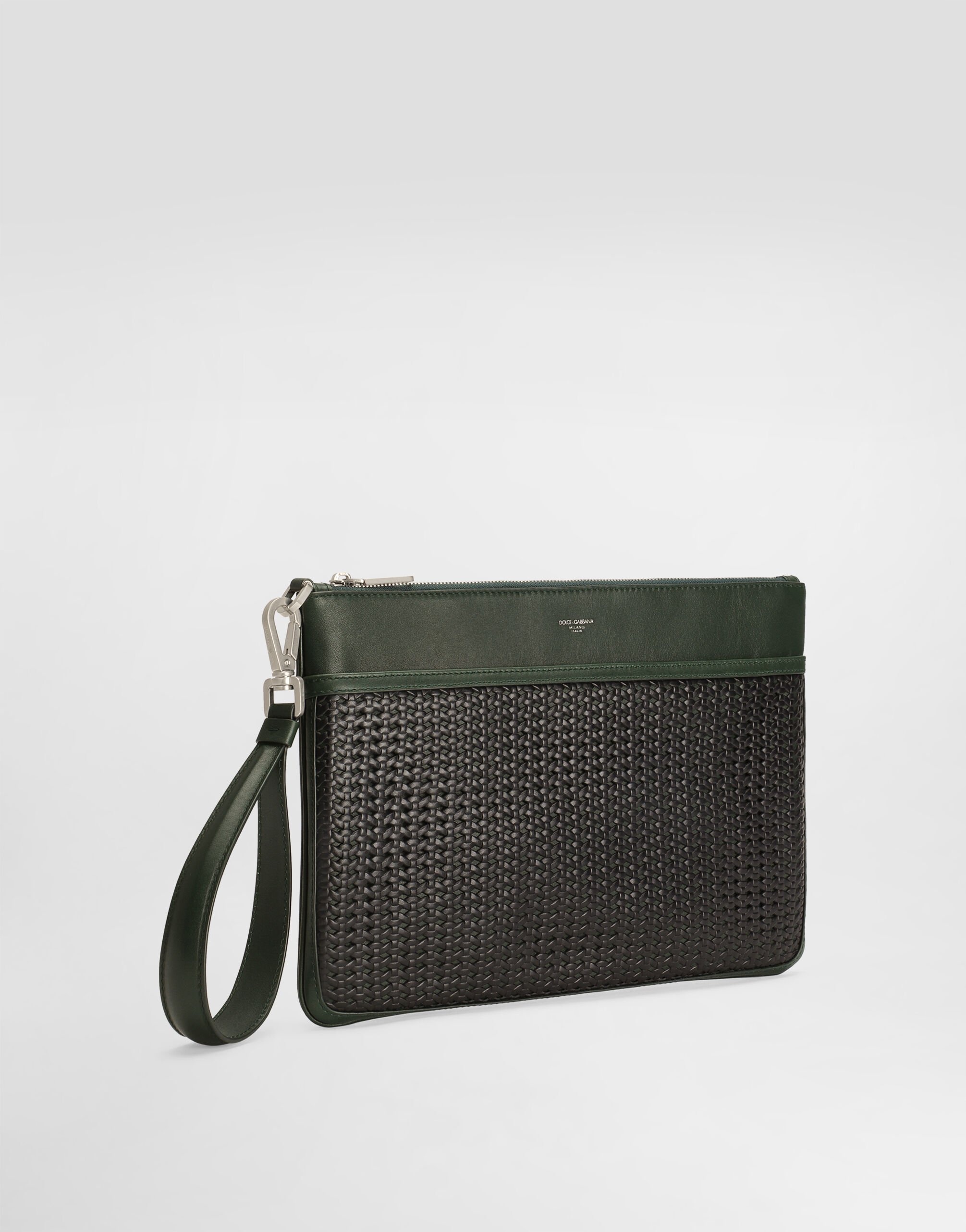 Plongé woven calfskin necessaire - 2