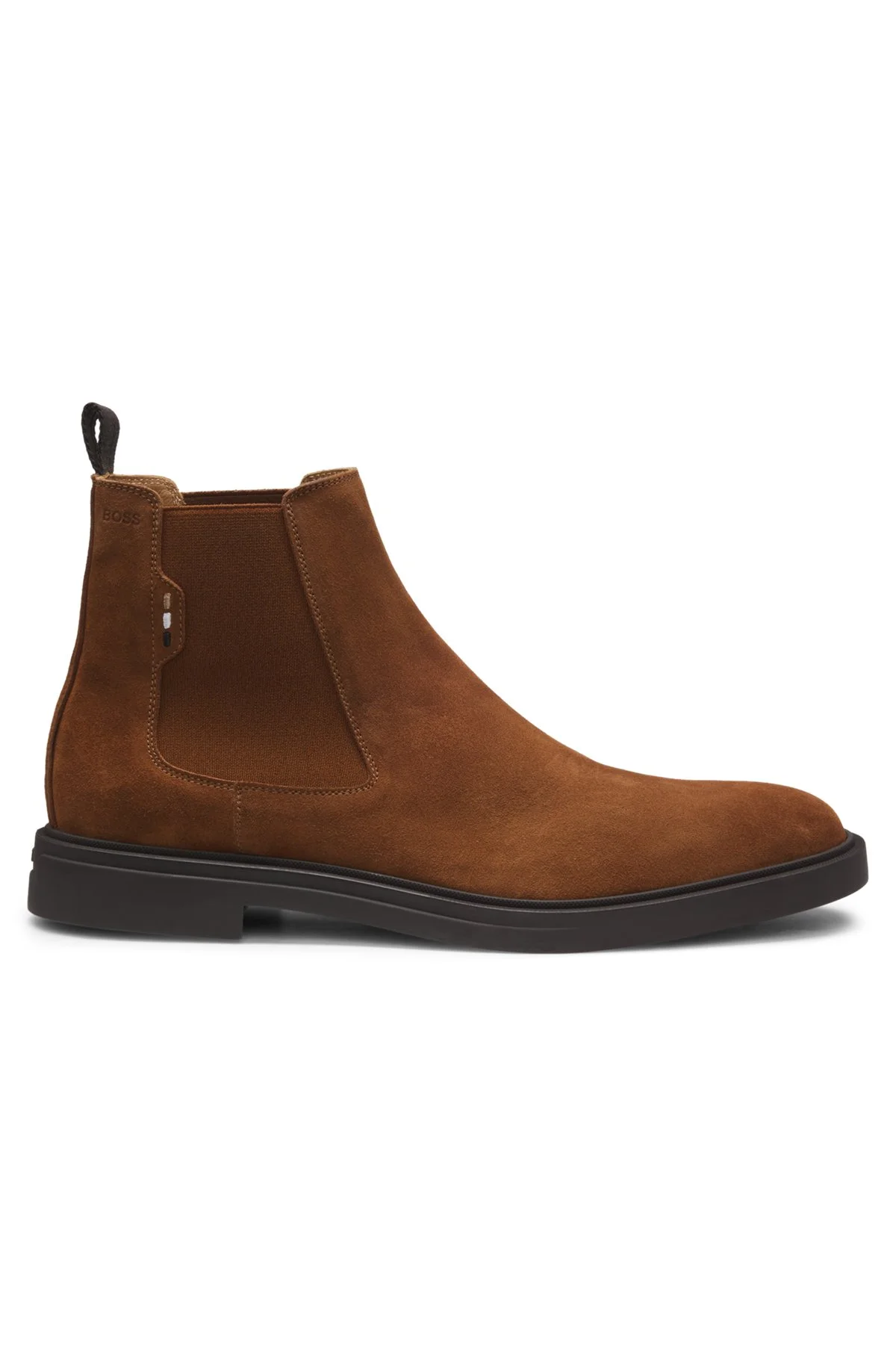 SUEDE CHELSEA BOOTS WITH SIGNATURE STITCHING - 1