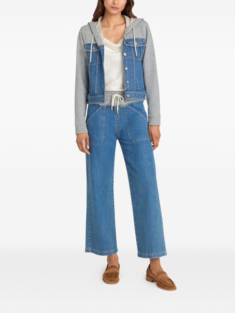 Cinq à Sept Serena drawstring wide-leg jeans outlook