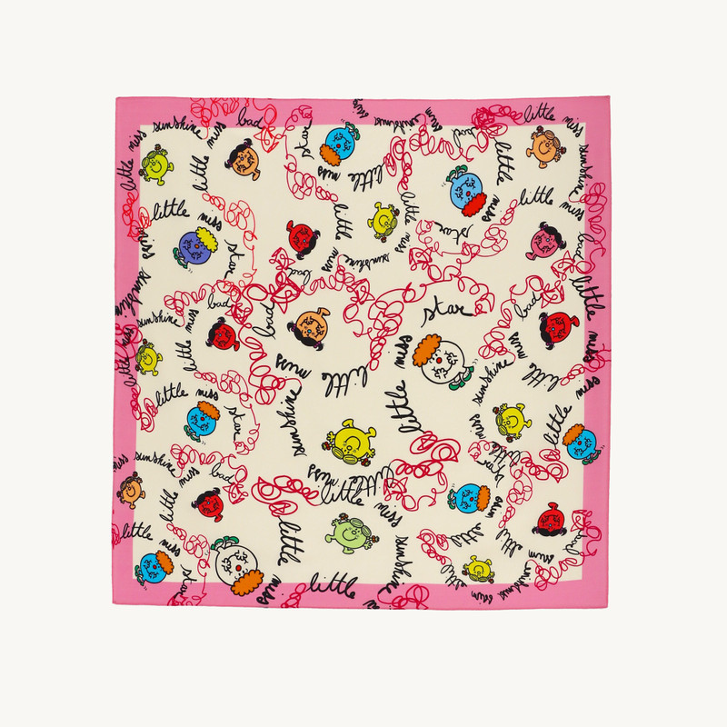 Sandro Printed silk twill scarf outlook