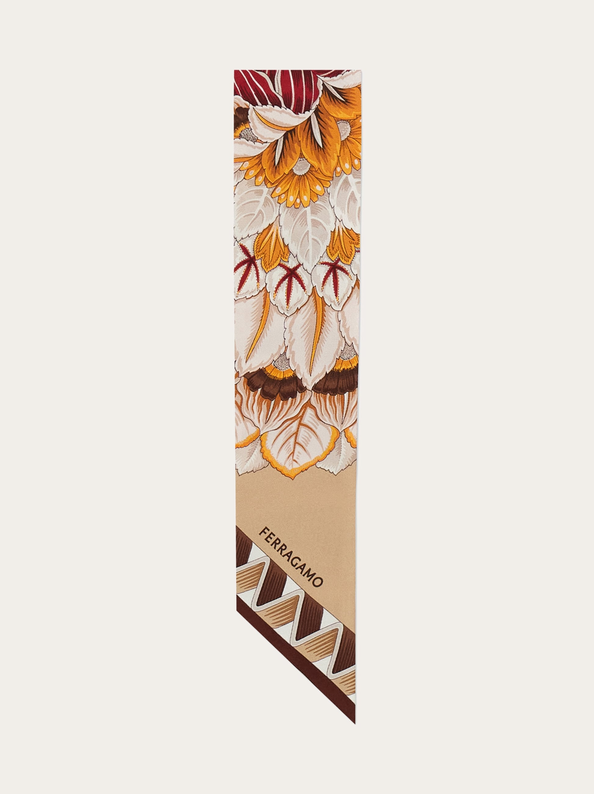 Giada print silk mini bandeau - 4