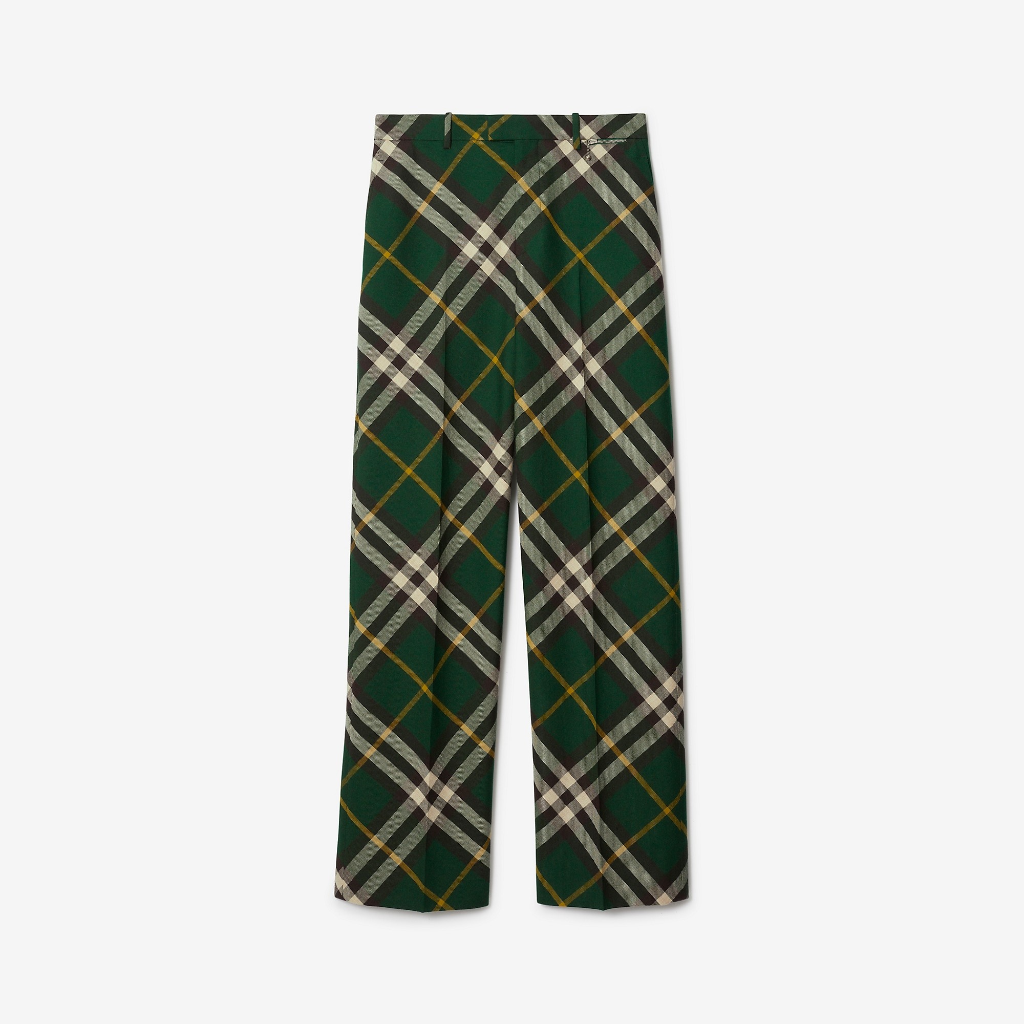 Burberry Check Wool Trousers | REVERSIBLE