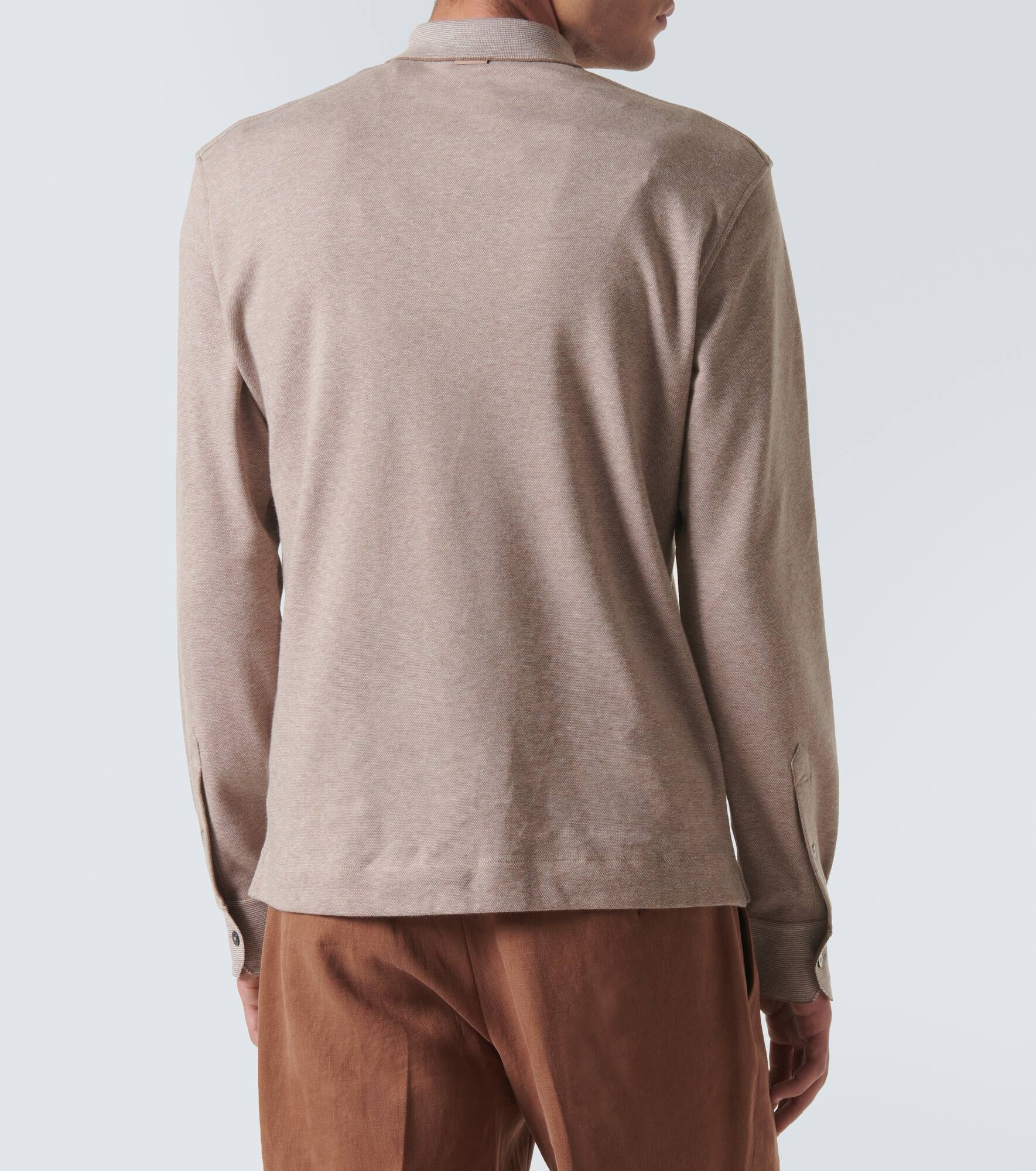 Cotton polo sweater - 4