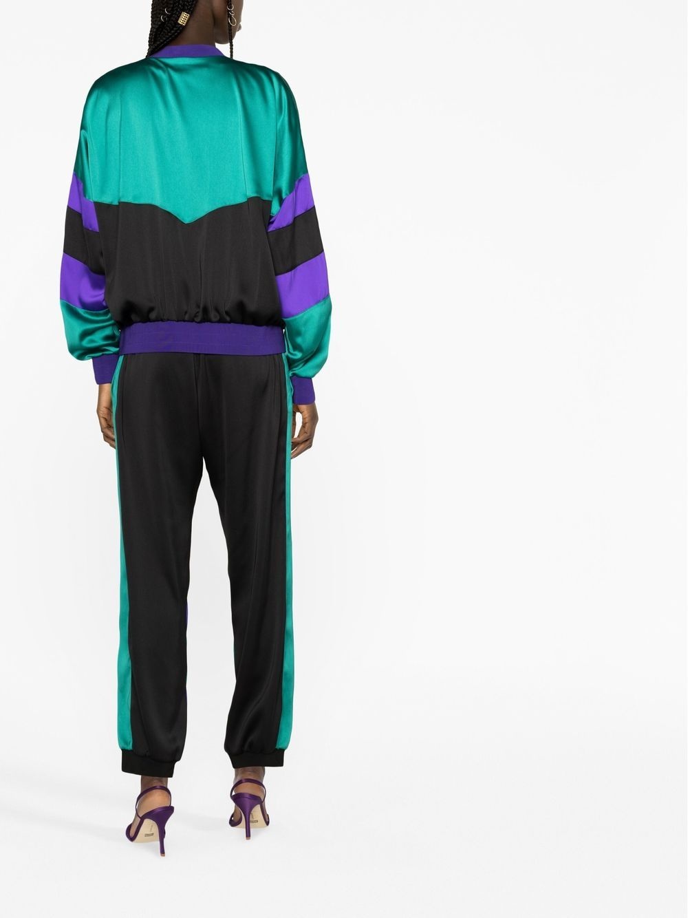 colour-block bomber jacket - 4