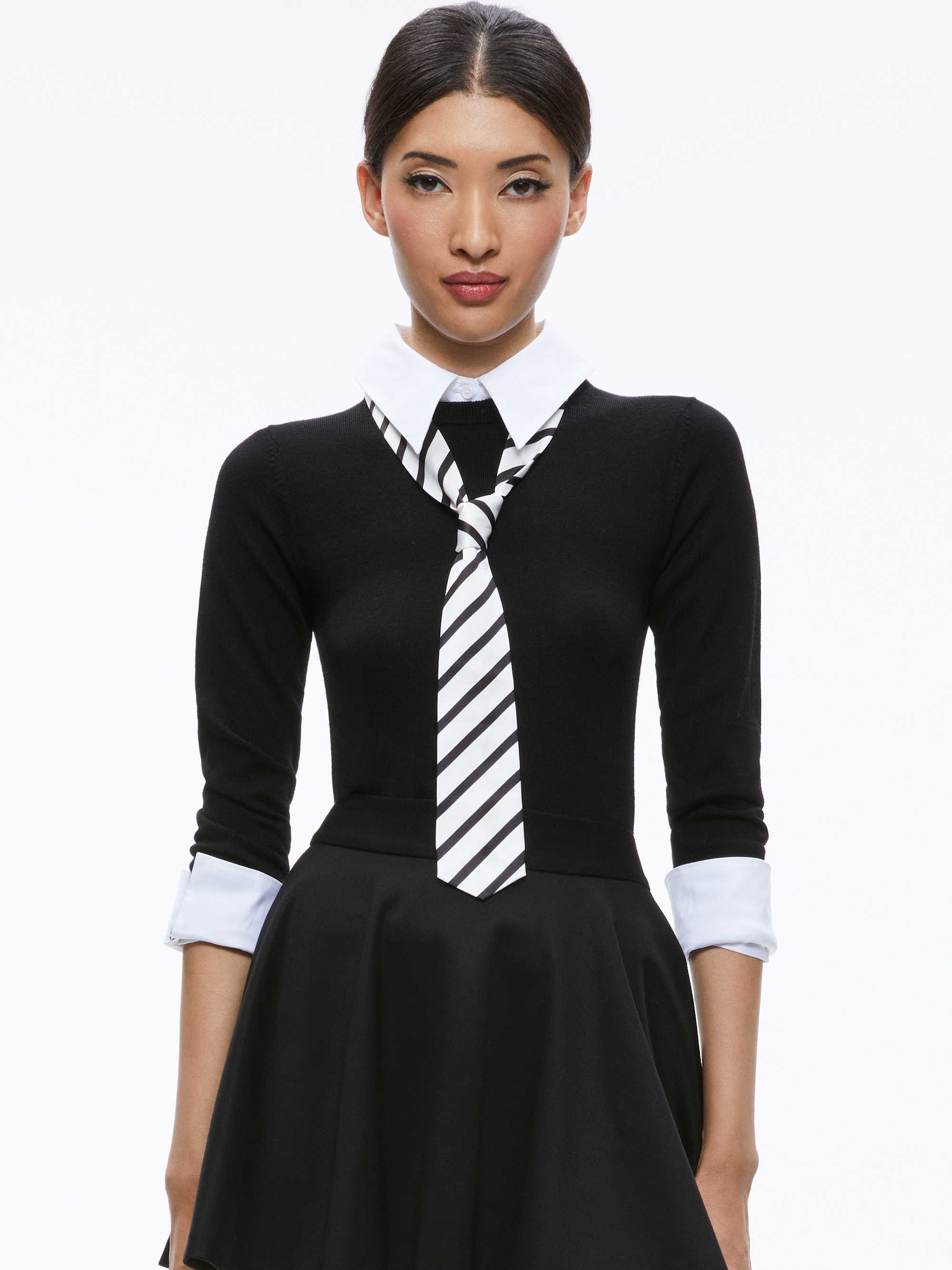 PORLA COLLARED TIE SWEATER - 2