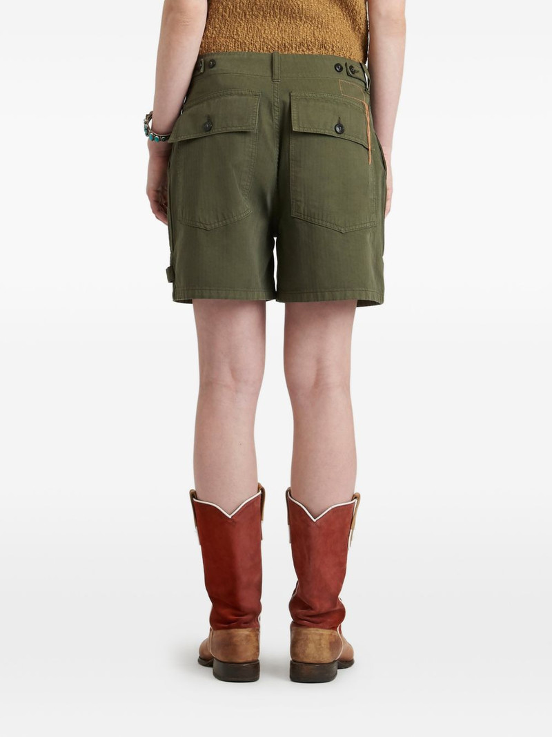 Jimt patch-pocket herringbone shorts 4