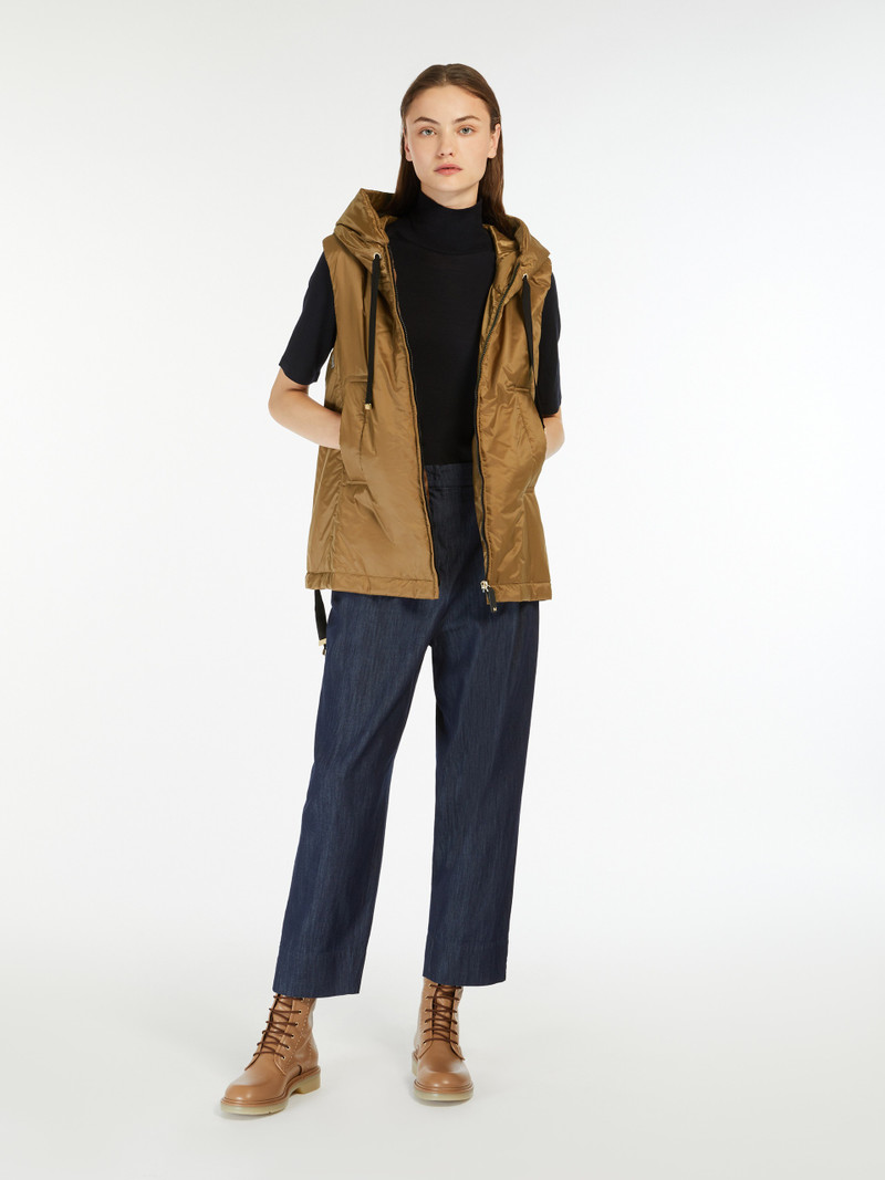 Max Mara GREENGO Water-resistant technical canvas gilet outlook