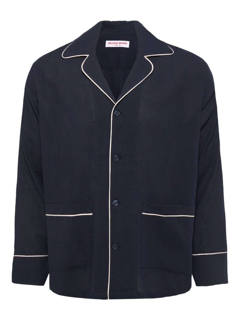 Murray piped-trim overshirt 1