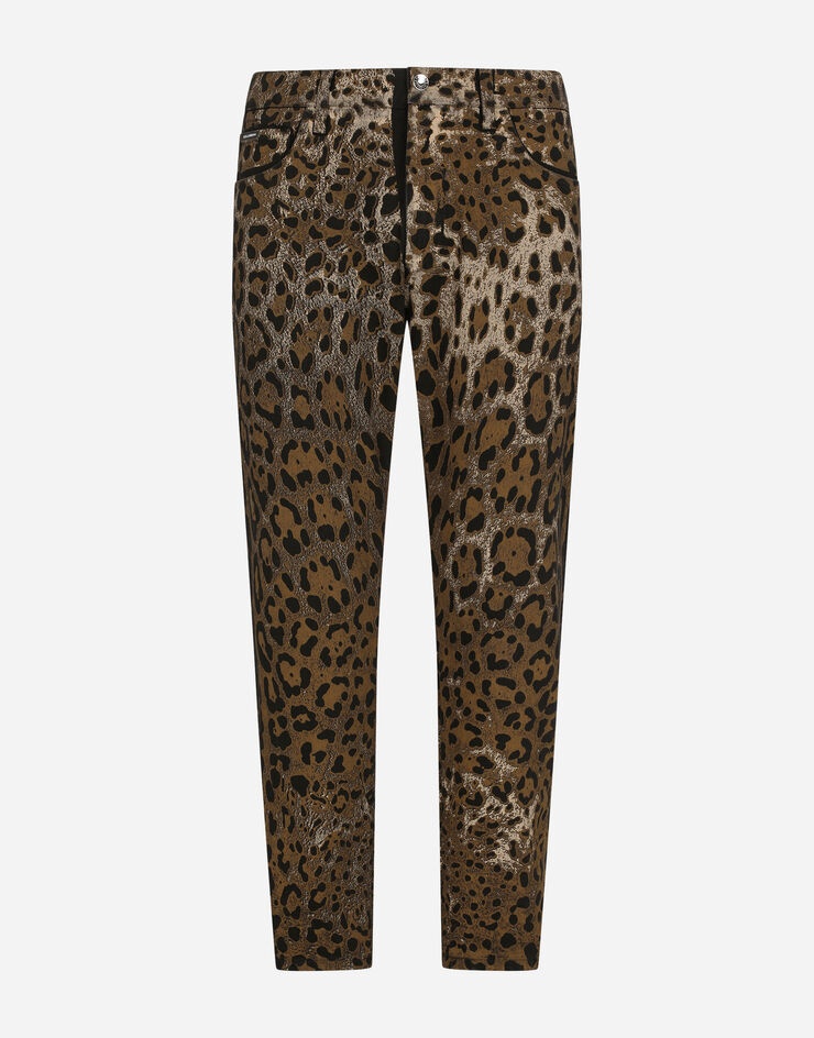 Loose jeans with DG leopard print - 3