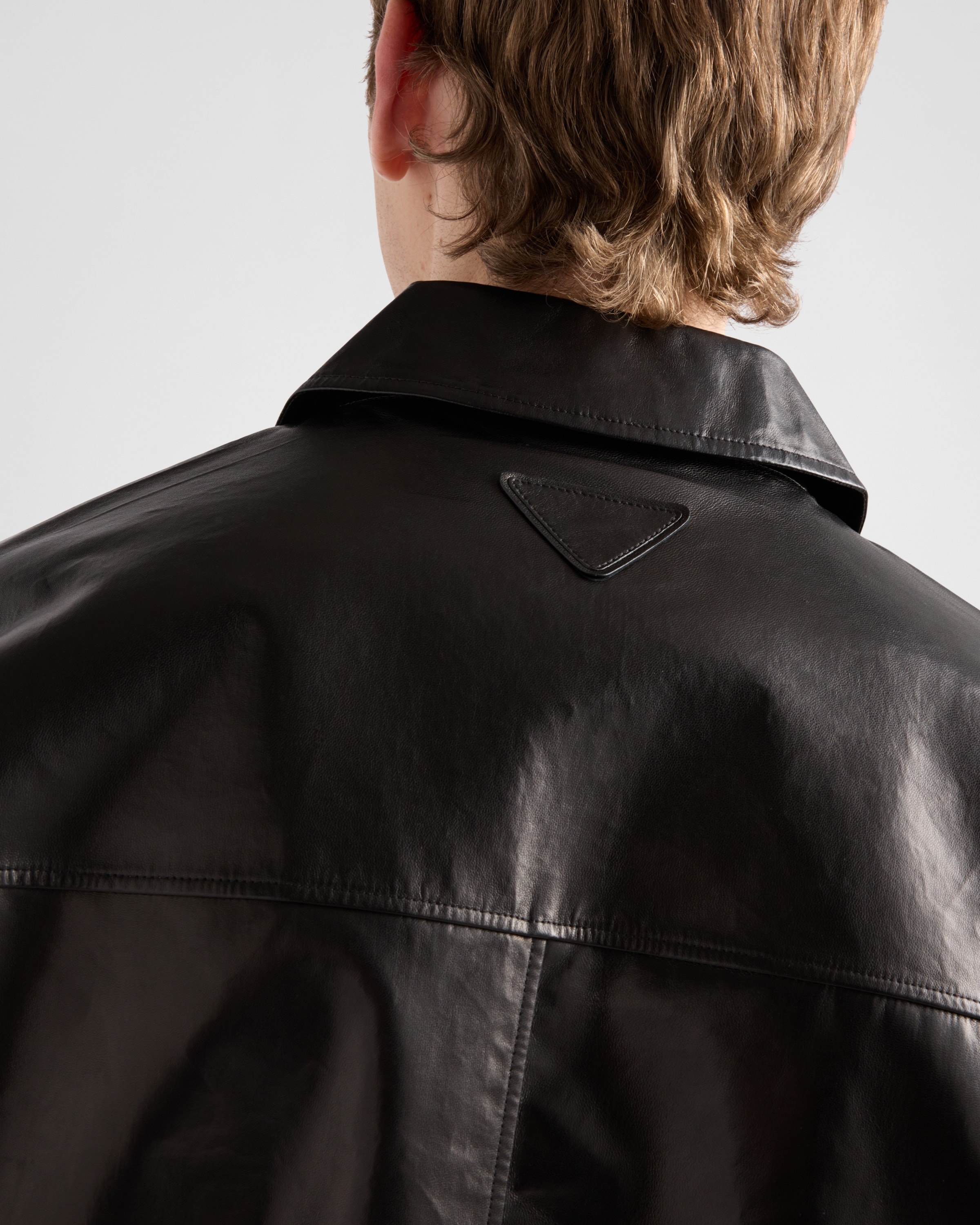 Leather bomber jacket - 4